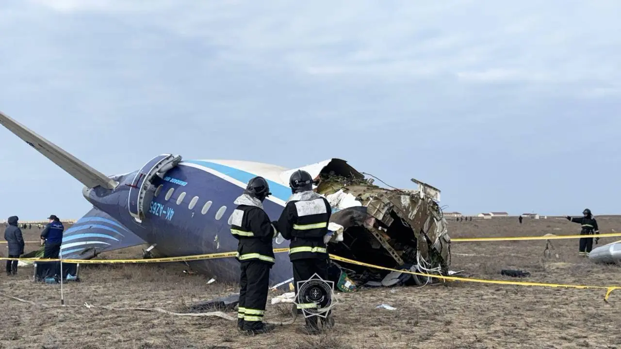 Accidente aéreo en Kazajistán. Créditos: Kazakh Emergency Ministry.