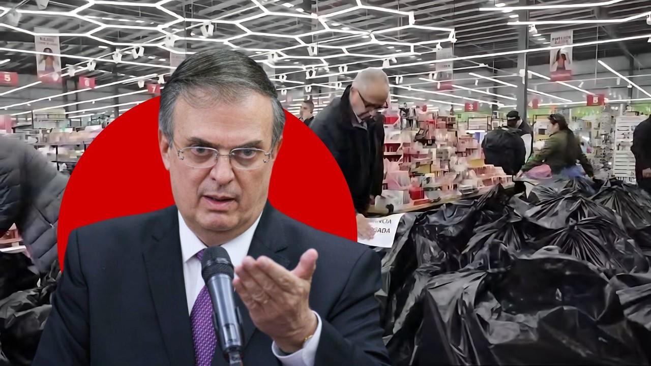 Marcelo Ebrard anuncia récord en decomiso de mercancía ilegal en Ensenada. Foto: POSTA México