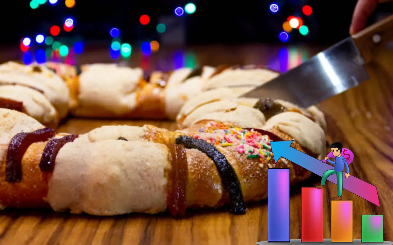 Rosca de Reyes Foto: Freepik/editado en Canva