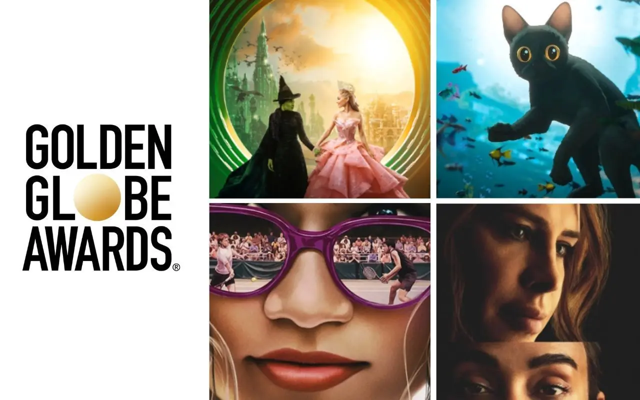 Aquí te platicamos donde puedes ver o encontrar las ganadoras en esta edición de los Golden Globes 2025. FOTO: CANVA/IG: @wbpictureslatam, @cinecanibal, @universalmx/Zima Entertaintment/Golden Globes Página Oficial