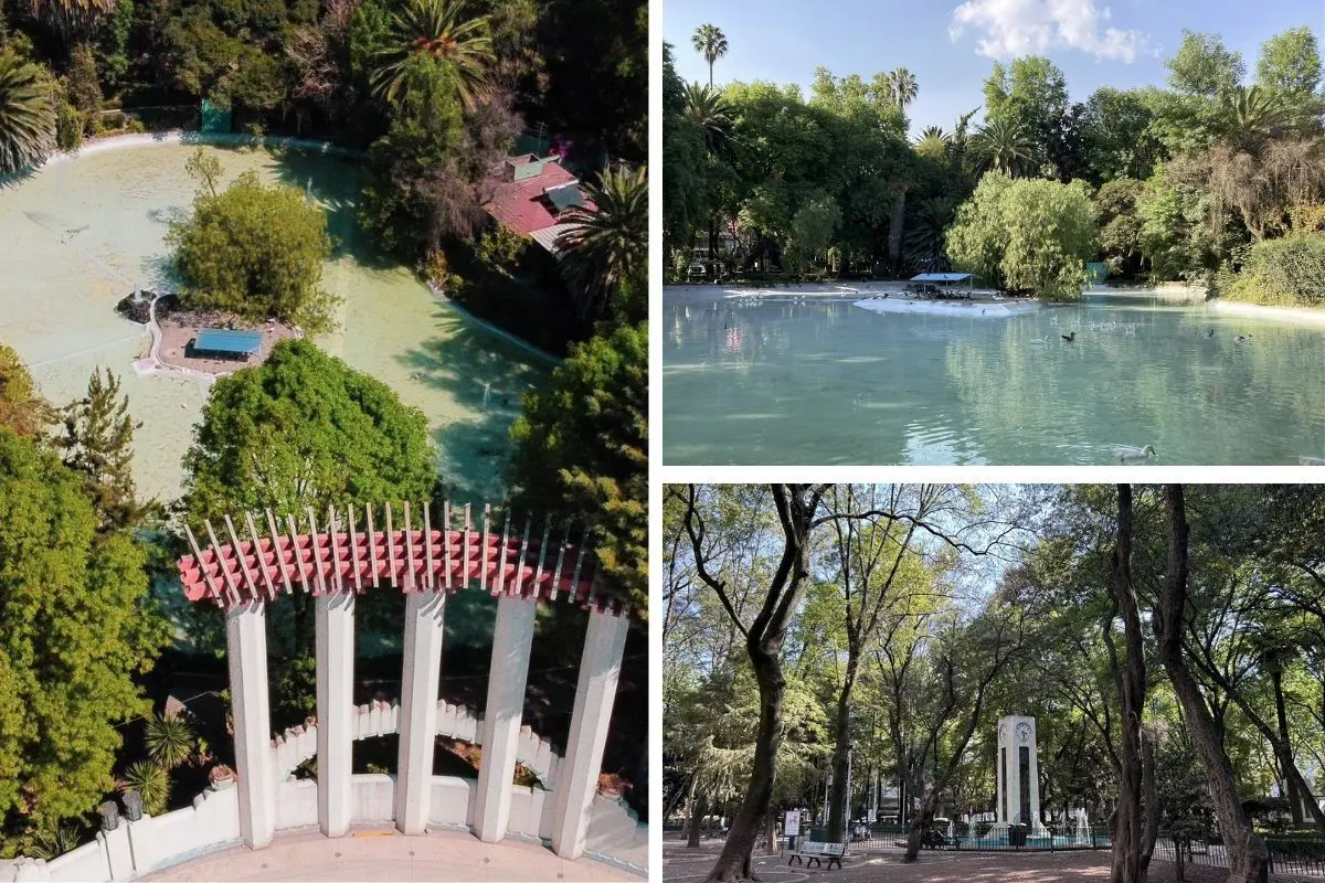 Parque México Foto: Gobierno de la Ciudad de México, editado en Canva