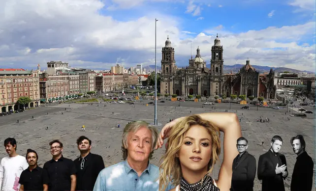 Zócalo CDMX con distintos artistas Foto: .cdmx.gob.m @Facebook de los artistas