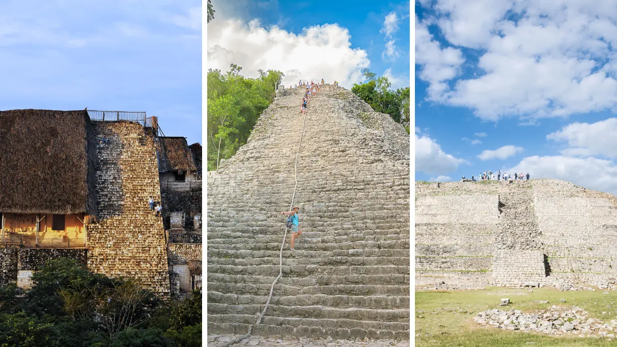 Ya quedan pocas pirámides en las que se puede subir por sus escalinatas Foto: Especial