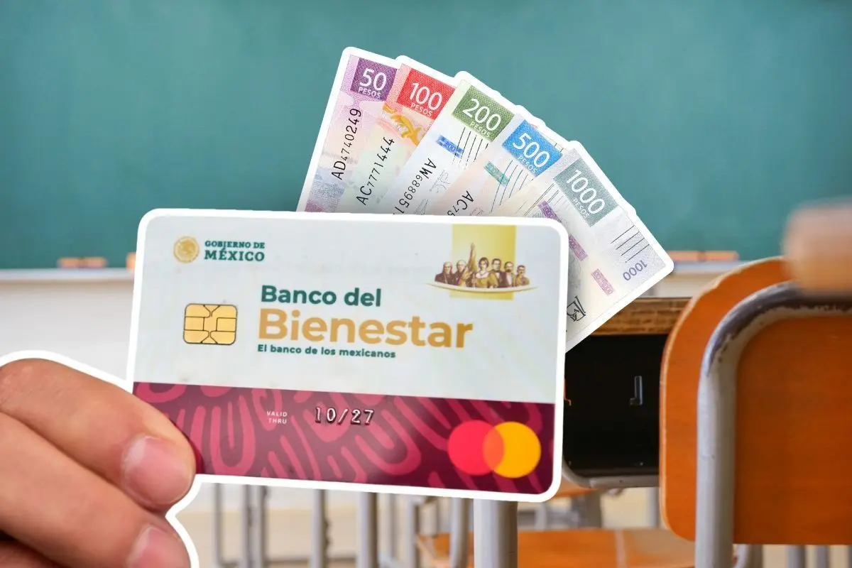 Aula de clases ilustrando la educación nivel medio superior / Foto: Banco del Bienestar | Canva