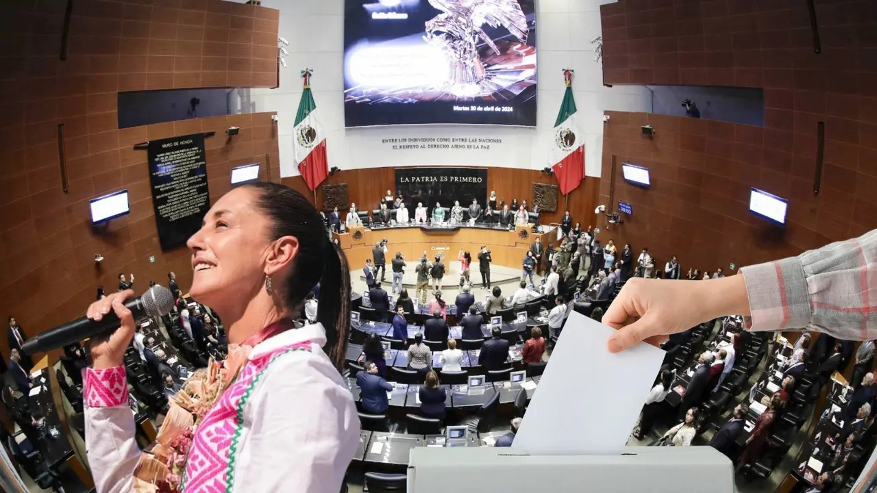 Iniciativa de Sheinbaum sobre no reelección y nepotismo electoral llega al Senado. Foto: POSTA México