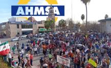 Obreros de AHMSA en Monclova exigen justicia y pagos atrasados en manifestación 