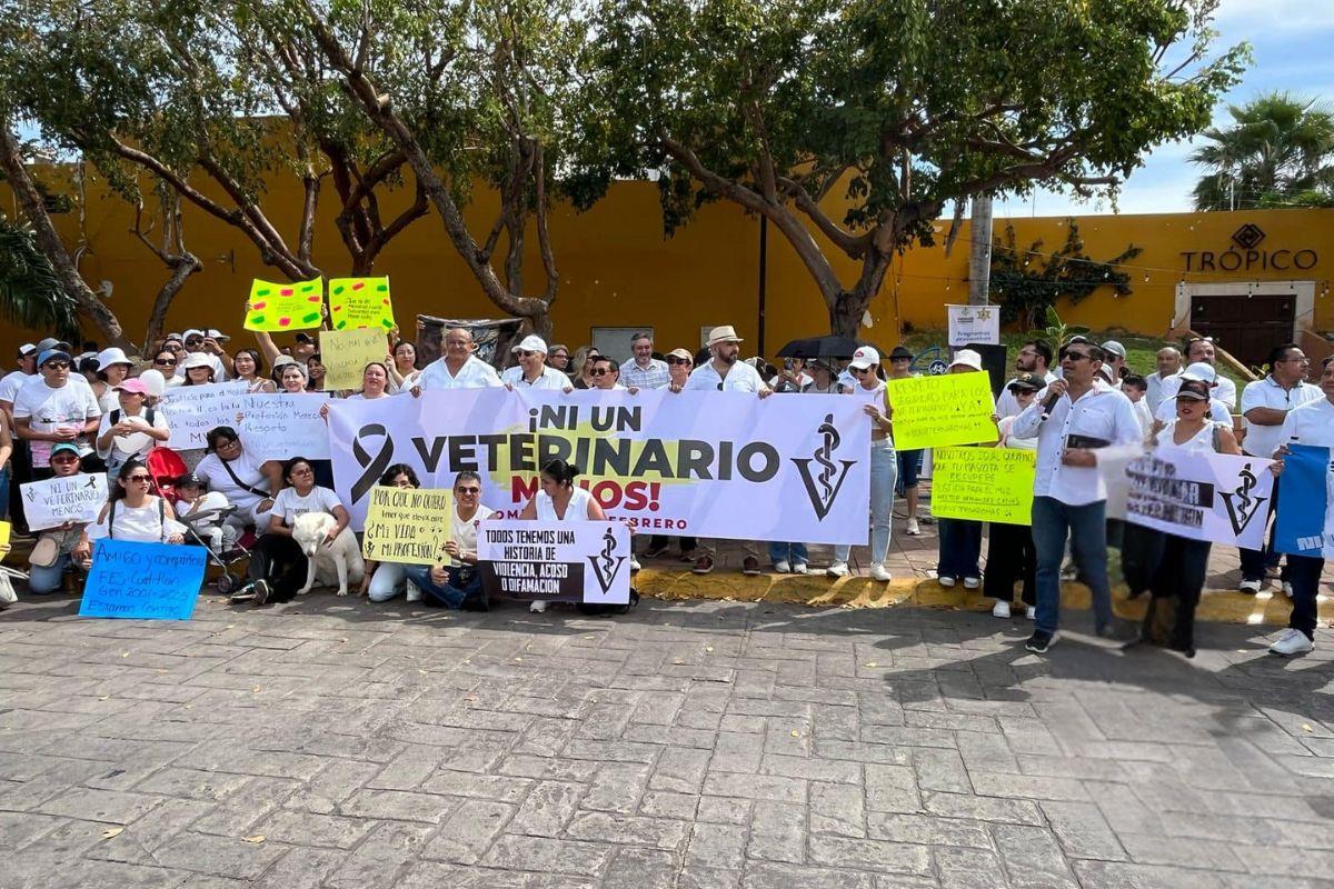 ¿Cómo fue la marcha pacífica en Paseo de Montejo? Foto: @Hospital Veterinario Arca de Noé