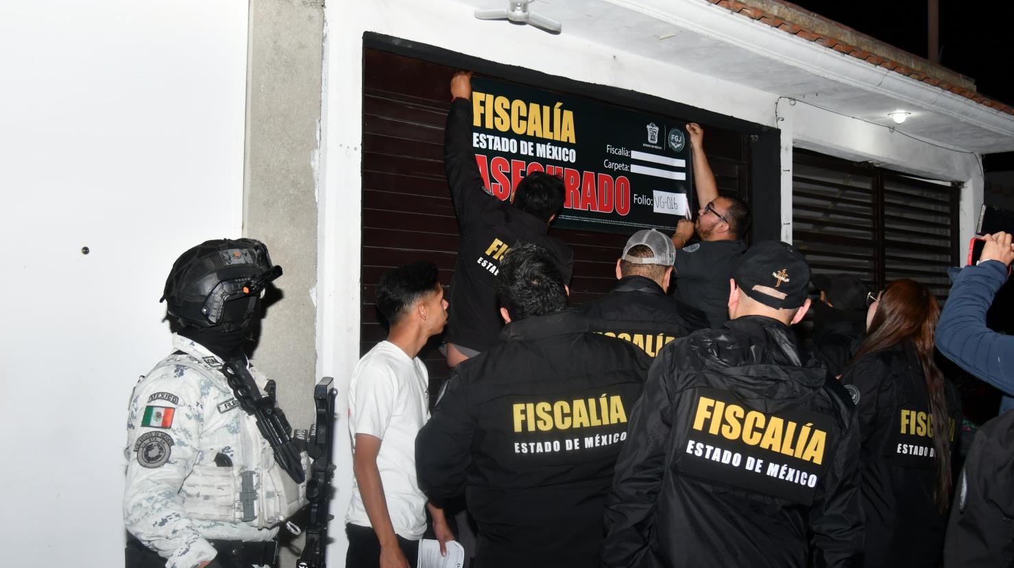 La Operación Atarraya tiene el objetivo de clausurar los establecimientos ligados al crimen organizado en la entidad mexiquense. Imagen: FGJEM