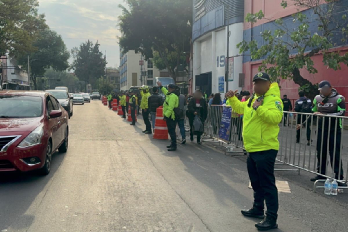 Avance de tránsito lento en Indiana y Holbein, en la alcaldía Benito Juárez de CDMX.     Foto: X (@OVIALCDMX)