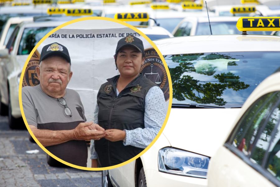 Abuelito recupera maletín con dinero tras olvidarlo en un taxi en Mérida