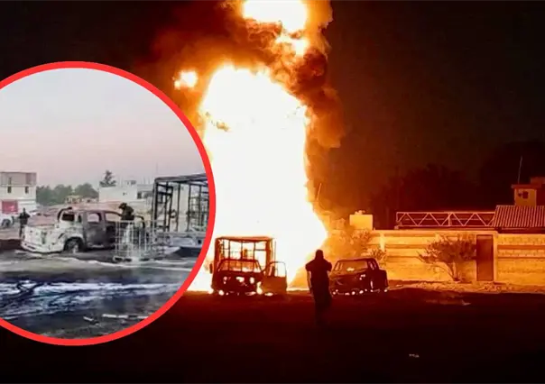 Explosión en Teoloyucan por robo de combustible moviliza a bomberos