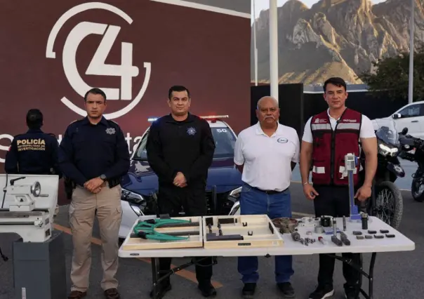 Recuperan 350 mil pesos en maquinaria robada de Santa Catarina