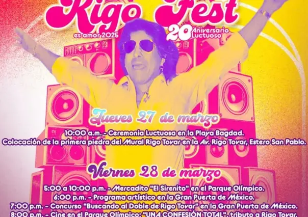 Matamoros prepara gran homenaje a Rigo Tovar por su 20° aniversario luctuoso