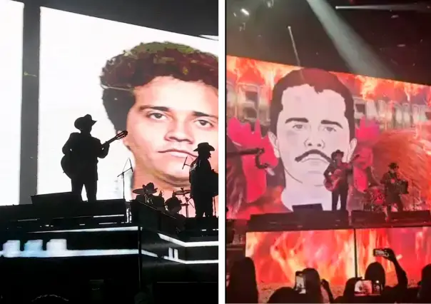 Proyectan imagen de El Mencho en concierto en Jalisco y autoridades condenan apología al narco