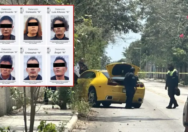 Detienen a 6 narcomenudistas tras balacera y persecución en Playa del Carmen