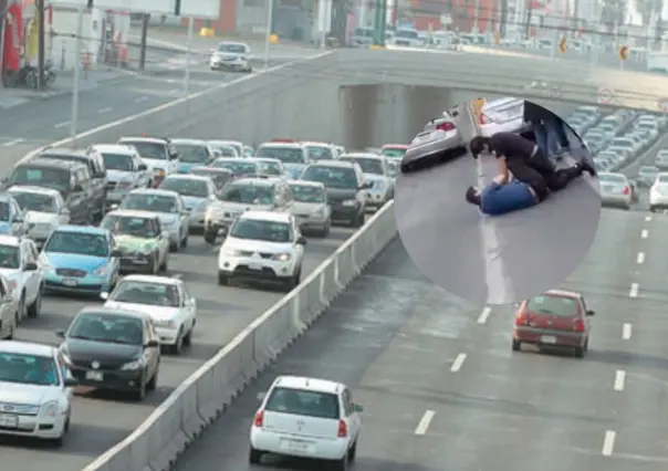 Conductores y tránsito pelean en la avenida Leones en Monterrey