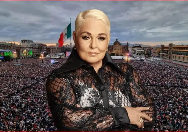 Todo listo para el concierto de Lupita D Alessio en el Zócalo de la Cdmx