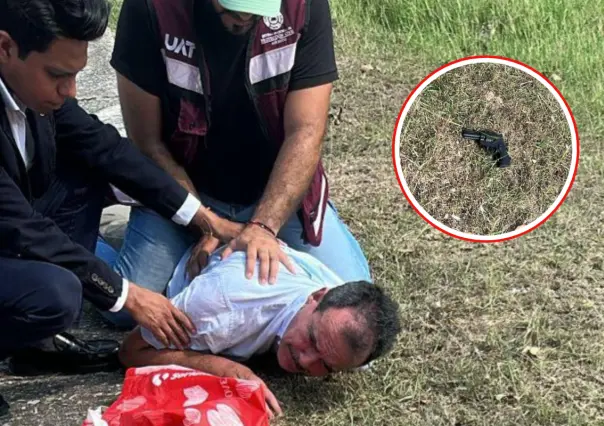 Hombre amenaza con un arma en examen CENEVAL de la UAT