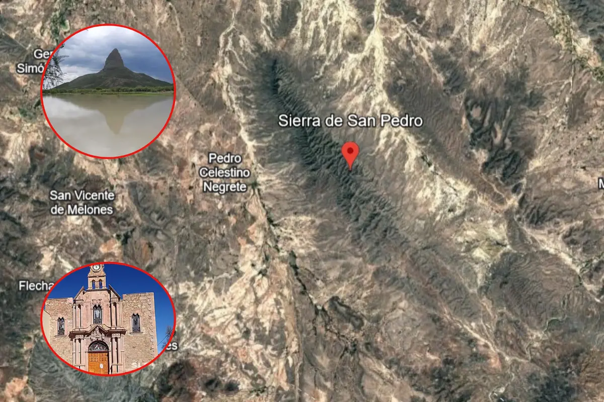 En este lugar existe una cadena que se alza en mitad del semidesierto: Foto: Especial.