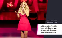 Los conciertos de Mariah Carey en Shanghái fueron todo un fracaso