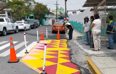 Mejoran seguridad escolar con urbanismo táctico entorno de Jardín de Niños de Monterrey