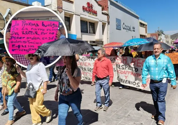 SUTUAAAN se manifiesta en Saltillo; podría estallar huelga si no se resuelve el conflicto 