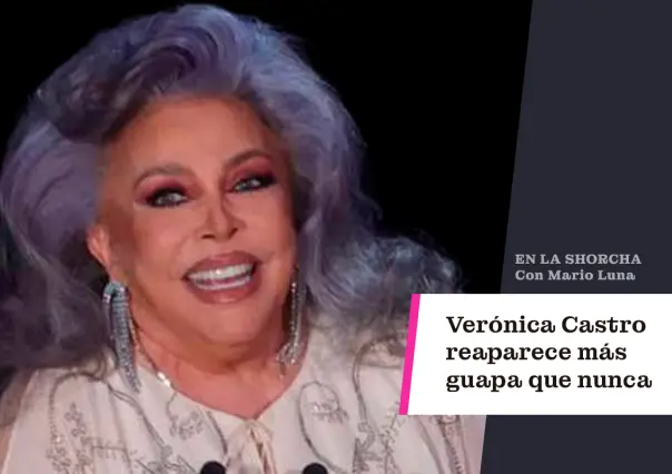 Verónica Castro reaparece más guapa que nunca