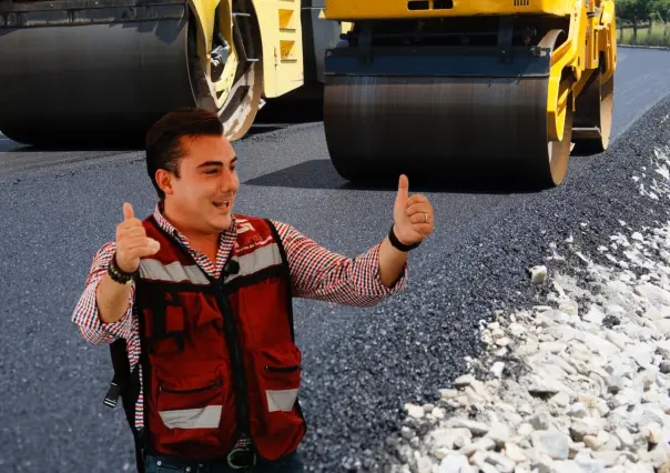 Manuel Guerra Cavazos sigue con obras para mejorar calles de García