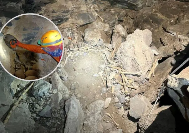INAH rescata en cueva restos humanos en Coahuila con 500 años de antigüedad