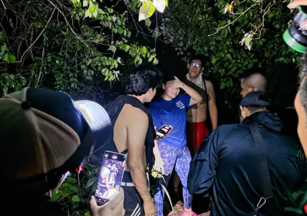 Protección Civil de Victoria ayuda a 3 jóvenes a bajar de la sierra a salvo