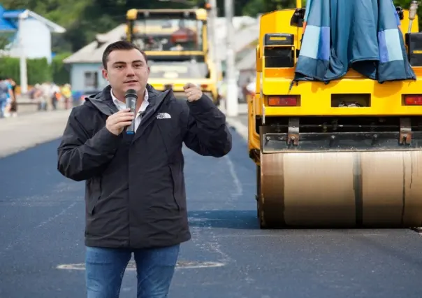 Manuel Guerra Cavazos saca del abandono vialidades con obras de pavimentación en García