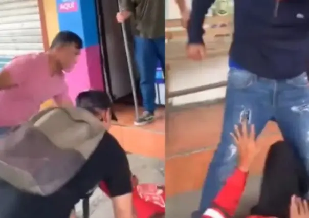 VIDEO | Vecinos golpean a presunto extorsionador en Edomex