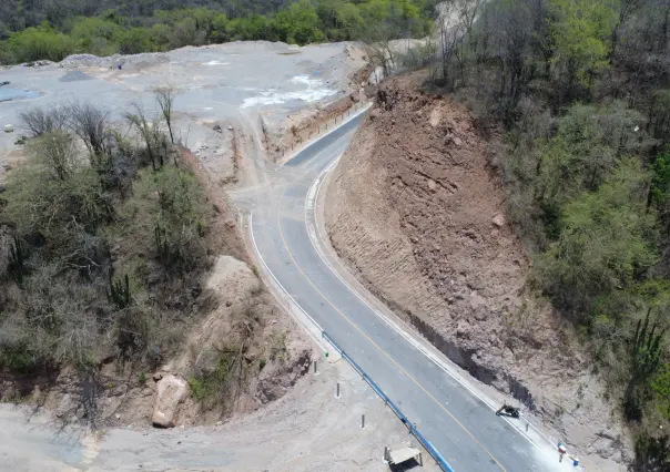 ¿Cuántos kilómetros de la carretera San Ignacio - Tayoltita están en Durango?