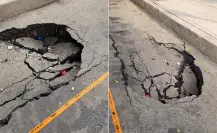 Socavón en Iztacalco alerta riesgo de hundimientos en la colonia Agrícola Oriental de CDMX Socavón en Iztacalco alerta riesgo de hundimientos en la colonia Agrícola Oriental de CDMX