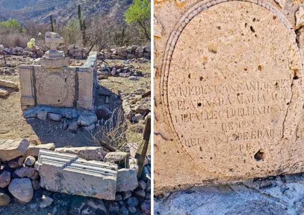 Así son los panteones antiguos de la sierra en Baja California Sur