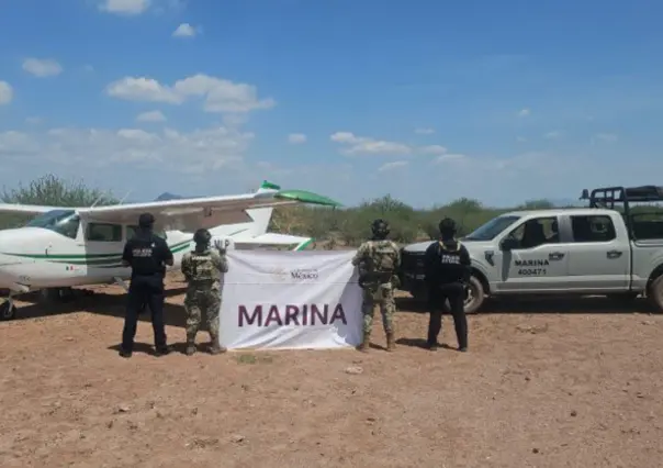 Interceptan avioneta con droga en pista clandestina de Sonora