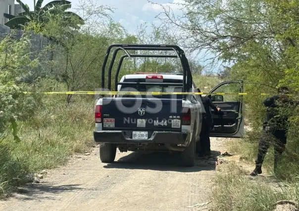Hallan cadáver con huellas de violencia en camino de terracería en Pesquería
