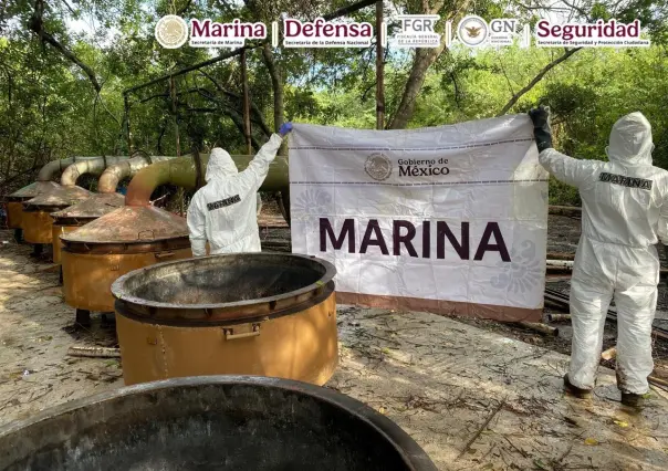 Desmantelan laboratorio de clandestino y aseguran más de 12 toneladas de droga en Nayarit