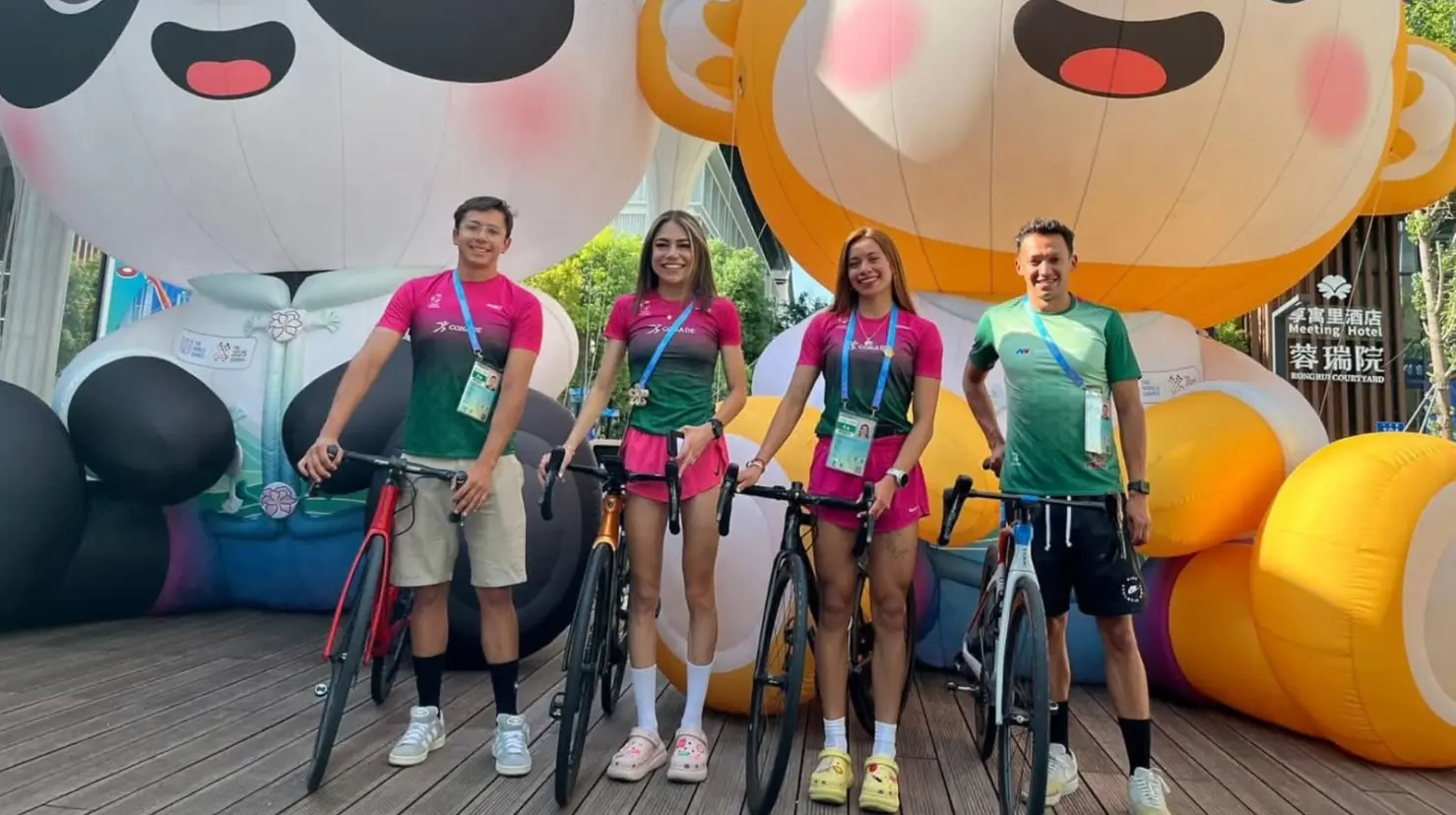 Foto: Facebook/ Federación Mexicana de Triatlón AC | Una atleta duranguense logró colgarse el oro en los Juegos Mundiales de Chengdú 2025.