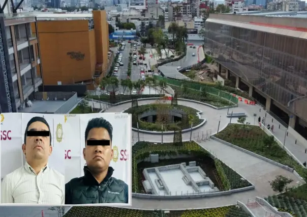 Tras robo a hijo de Erika Buenfil en plaza Mitikah dos hombres fueron detenidos