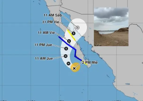¿Dónde se espera que toque tierra el huracán Lorena en BCS?
