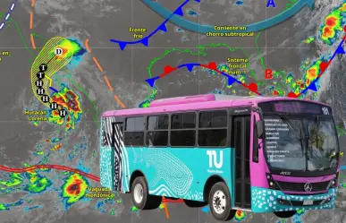 Suspenden transporte público en La Paz por huracán Lorena