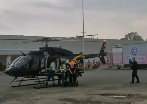 Joven electrocutado en Xochimilco es trasladado de urgencia en helicóptero