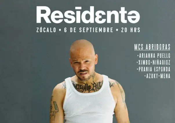 Cómo ver en Vivo el concierto de Residente en el Zócalo de la CDMX