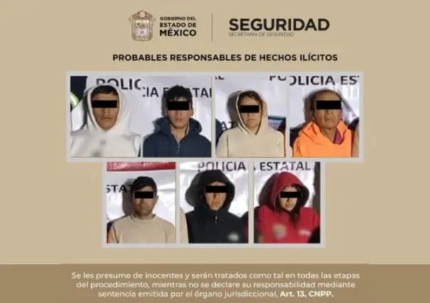 Detienen a presuntos integrantes de grupo dedicado al robo de vehículos en Edomex