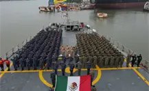 Zarpan de Tampico más de 400 elementos navales para participar en ejercicio militar internacional Zarpan de Tampico más de 400 elementos navales para participar en ejercicio militar internacional