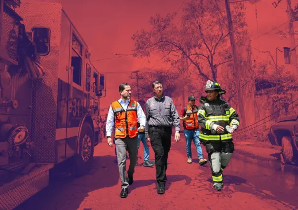 División Ambiental supervisa acciones de seguridad y protección tras incendio en Escobedo