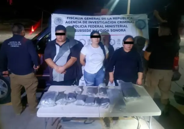 Detienen a 3 con cargamento de heroína en Huatabampo, Sonora | VIDEO