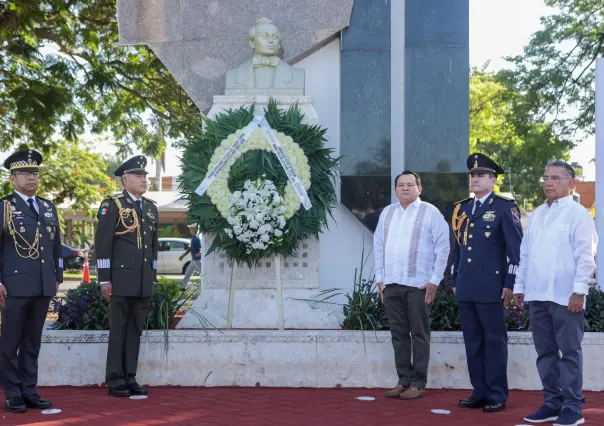Yucatán conmemora el 178 aniversario de los Niños Héroes de Chapultepec en Mérida