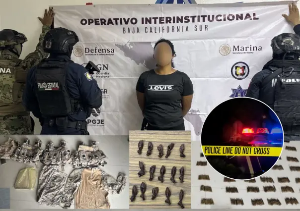 En Comondú detienen a mujer y aseguran arsenal en operativos de seguridad